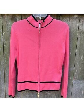 JILLIAN JONES Coral Full Zip Cardigan Sweater Jacket